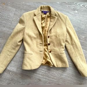Ralph Lauren size 4 warm blazer 100% cashmere